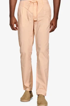 Peach parachute fabric drawstring trousers