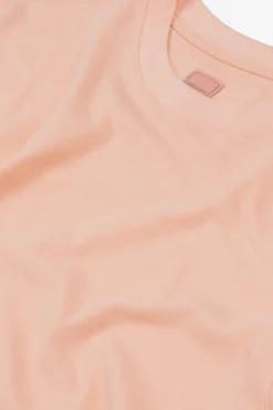 Peach piqué t-shirt