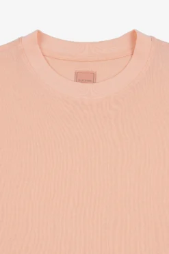Peach piqué t-shirt