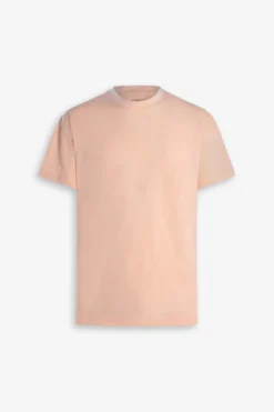 Peach piqué t-shirt
