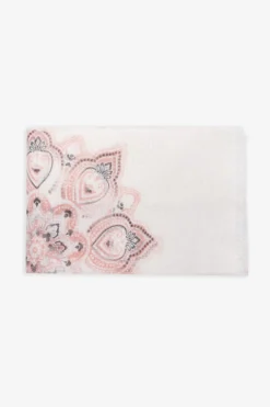 Pink cashmere design pashmina scarf