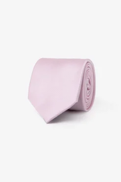 Pink twill tie