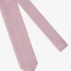Pink woven tie