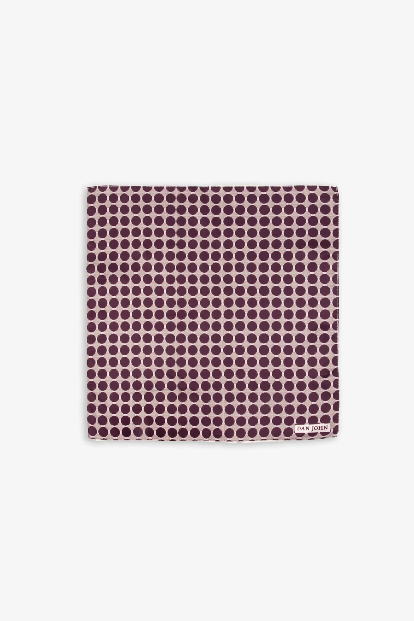 Pochette disegno cerchi bordeaux