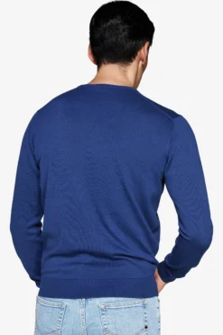 Royal blue crewneck sweater