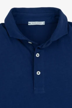 Royal blue jersey polo shirt