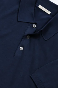 Royal blue knit polo