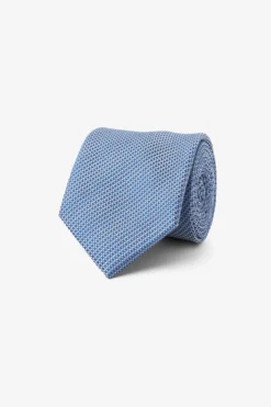 Royal blue micro pattern tie