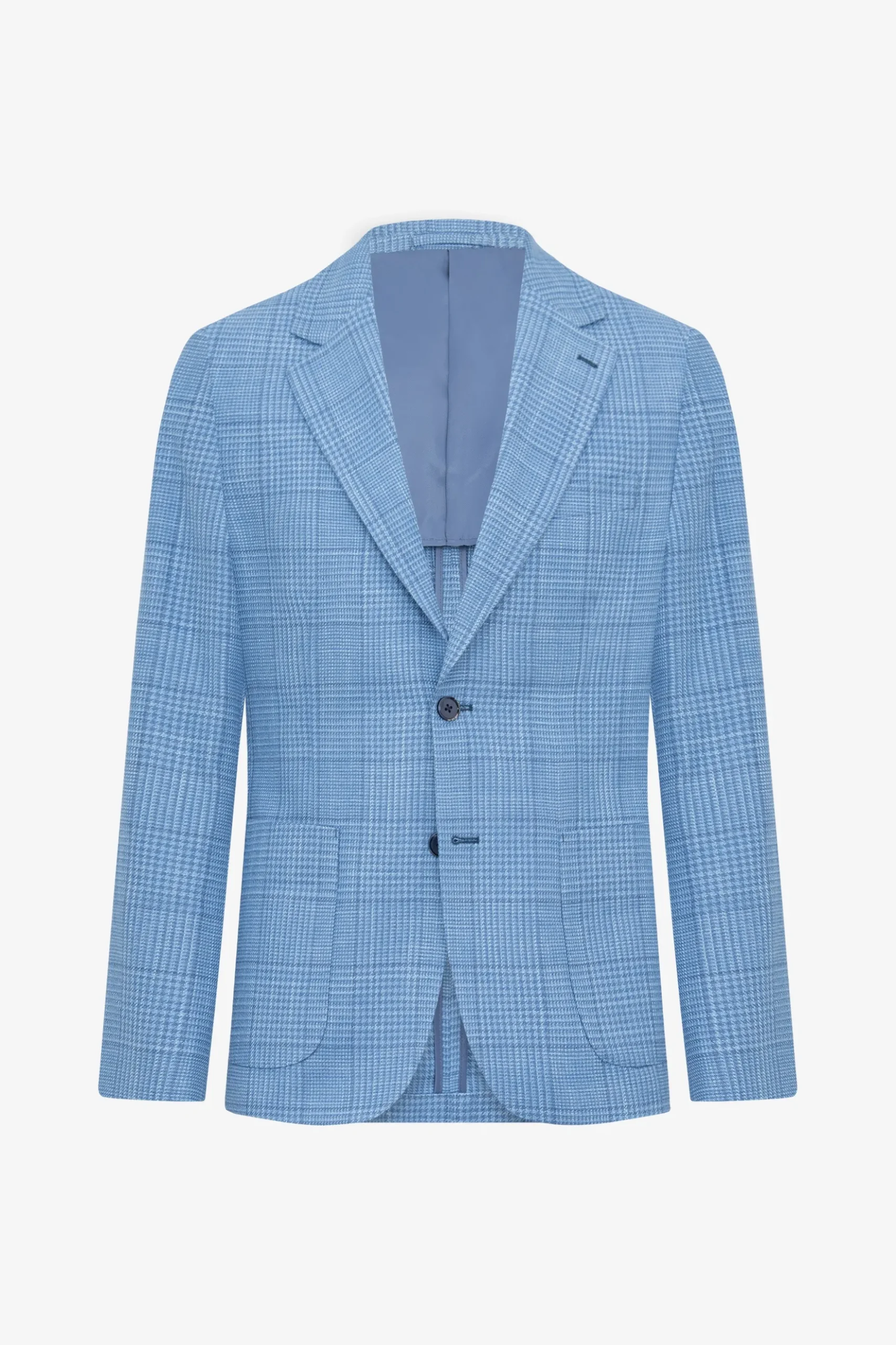Royal blue overcheck blazer