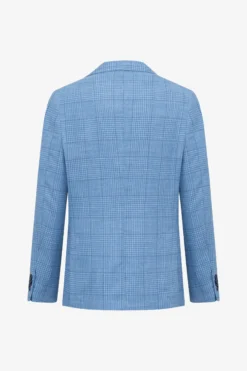 Royal blue overcheck blazer
