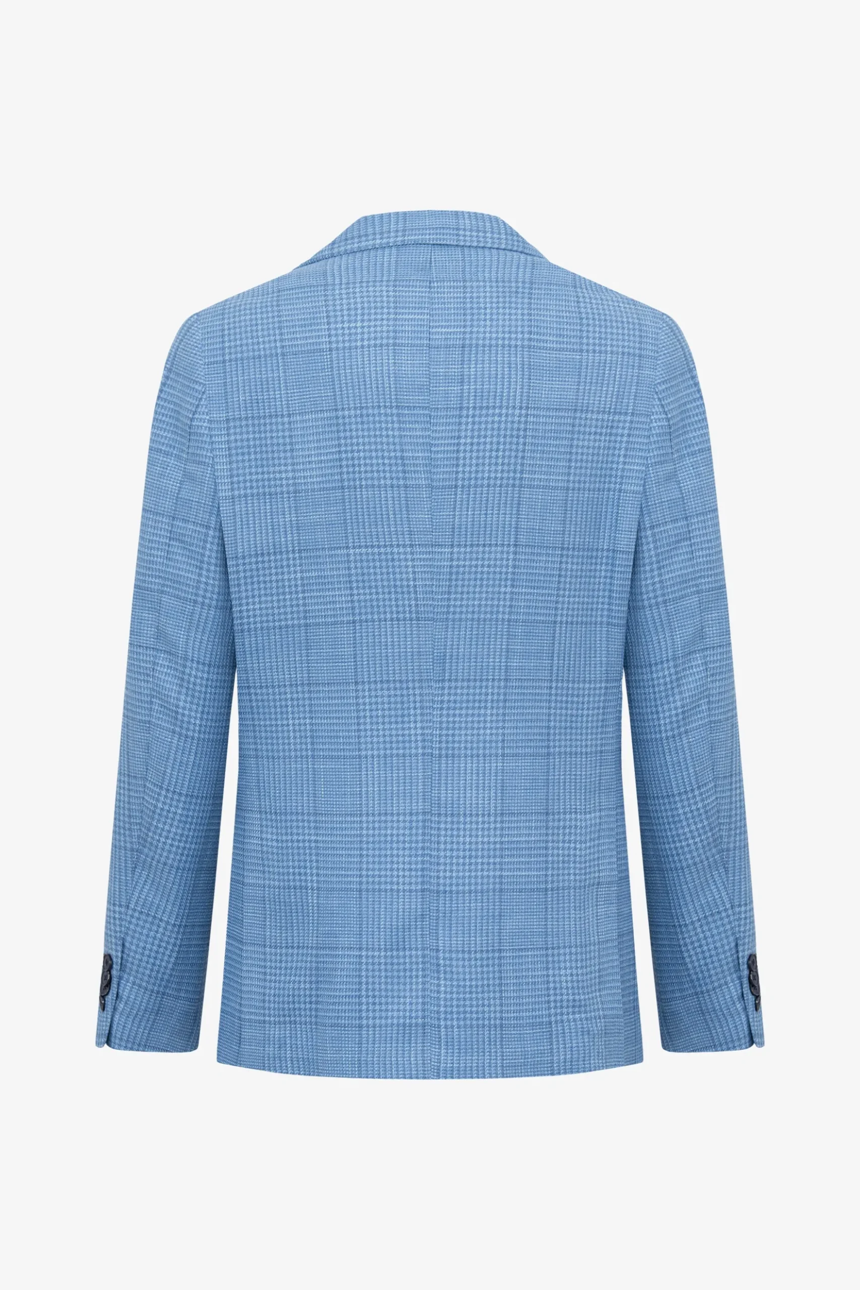 Royal blue overcheck blazer