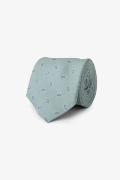 Sage cashmere design tie