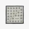 Sage macro circles pocket square