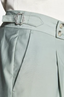 Sage twill trousers