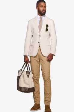 Sand Herringbone blazer