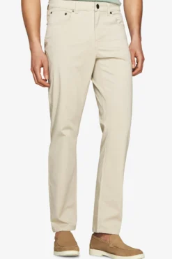 Sand 5 pockets gabardine trousers