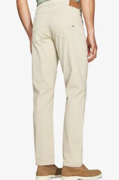 Sand 5 pockets gabardine trousers