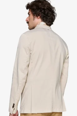 Sand stretch textured blazer