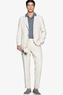Sand textured weave blazer