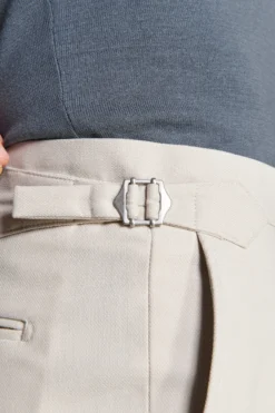 Sand textured weave trousers