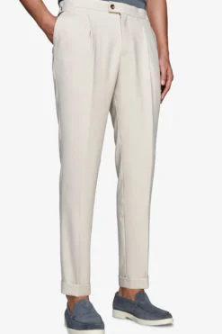 Sand textured weave trousers