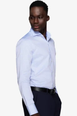 Sky piquet slim shirt