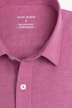 Strawberry linen blend shirt