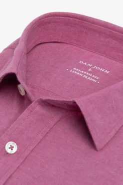 Strawberry linen blend shirt