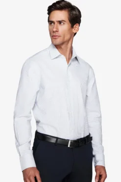 Structured thin striped shirt