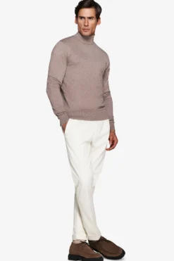 Taupe basic turtleneck