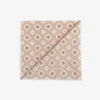 Taupe diamond pattern pocket square