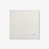Taupe micro pattern pocket square