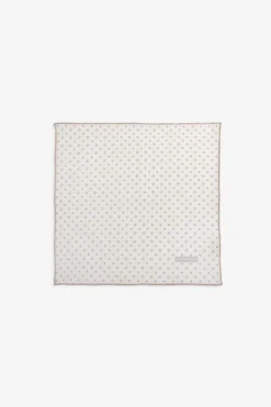 Taupe micro pattern pocket square