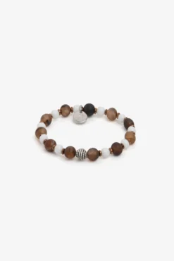 Taupe small pearls bracelet