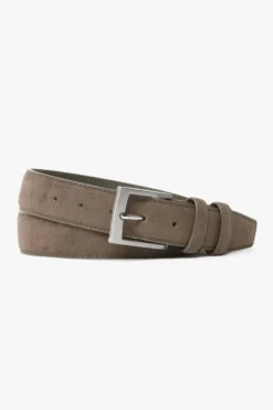 Taupe suede casual belt