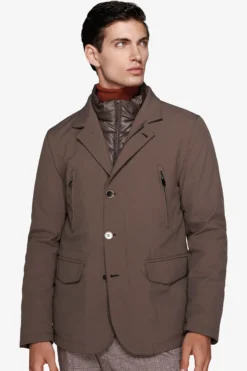 Taupe technical field jacket