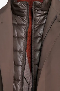 Taupe technical field jacket