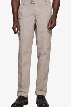 Taupe woven trousers