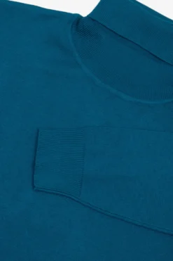 Teal basic turtleneck
