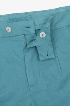 Teal woven Bermuda shorts
