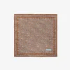 Tobacco diamond design pocket square