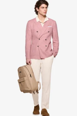 Tropea double-breasted textured blazer