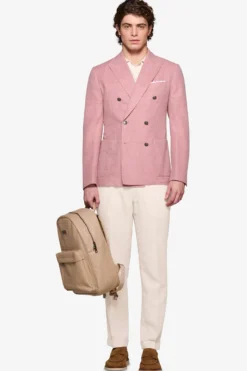 Tropea double-breasted textured blazer