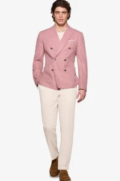 Tropea double-breasted textured blazer