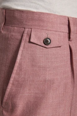 Tropea slub slim suit trousers