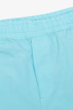 Turquoise parachute fabric bermuda shorts