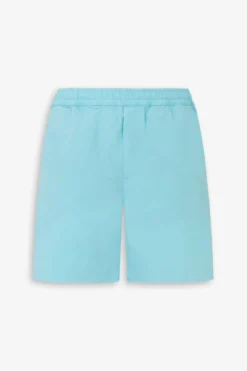 Turquoise parachute fabric bermuda shorts