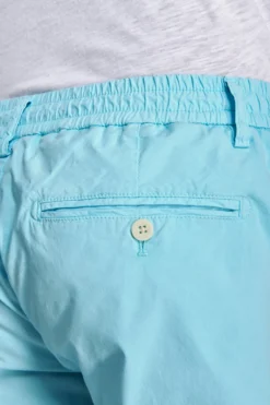 Turquoise parachute fabric drawstring trousers