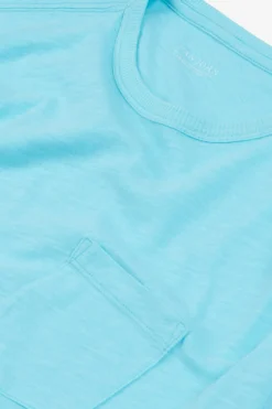Turquoise t-shirt with pocket