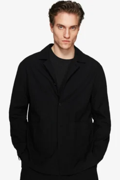 VOLUME Black linen blend blazer